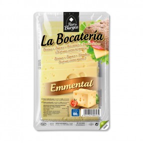 Queso Emmental en lonchas LA BOCATERIA envase 200 grs